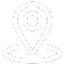 Location pin icon design in white.